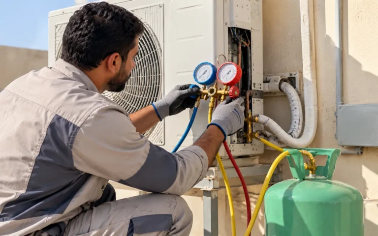 أخطاء تعبئة فريون المكيف